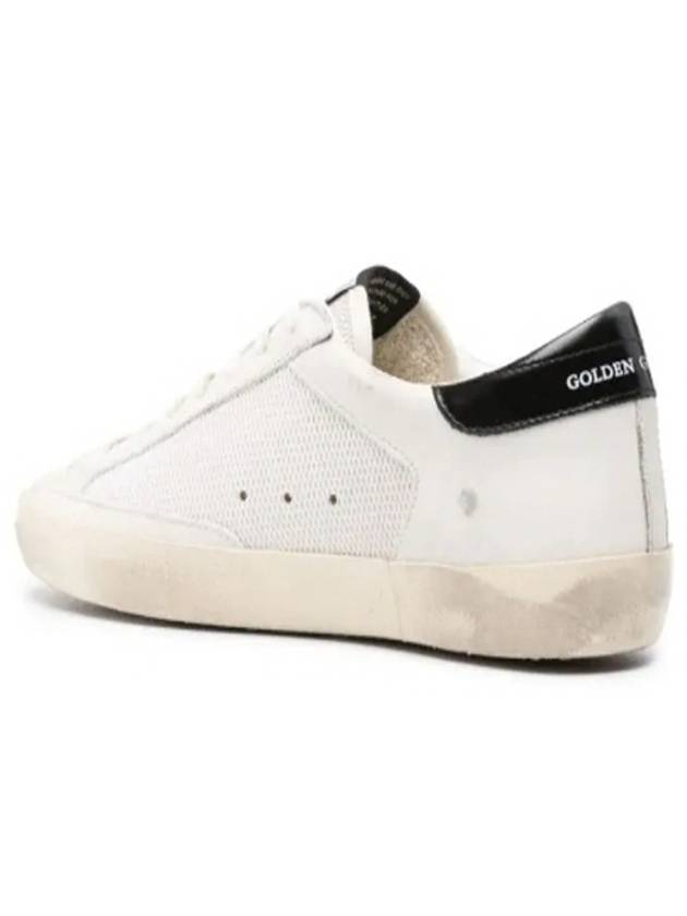 Superstar Distressed Suede-Trimmed Leather And Mesh Sneakers Off White - GOLDEN GOOSE - BALAAN 5