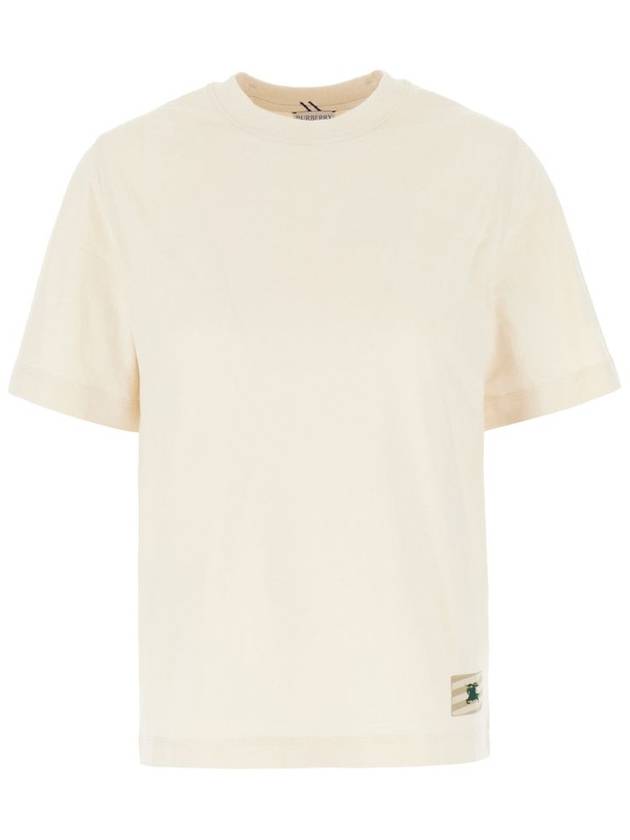 EKD Cotton Short Sleeve T-Shirt Ivory - BURBERRY - BALAAN 2