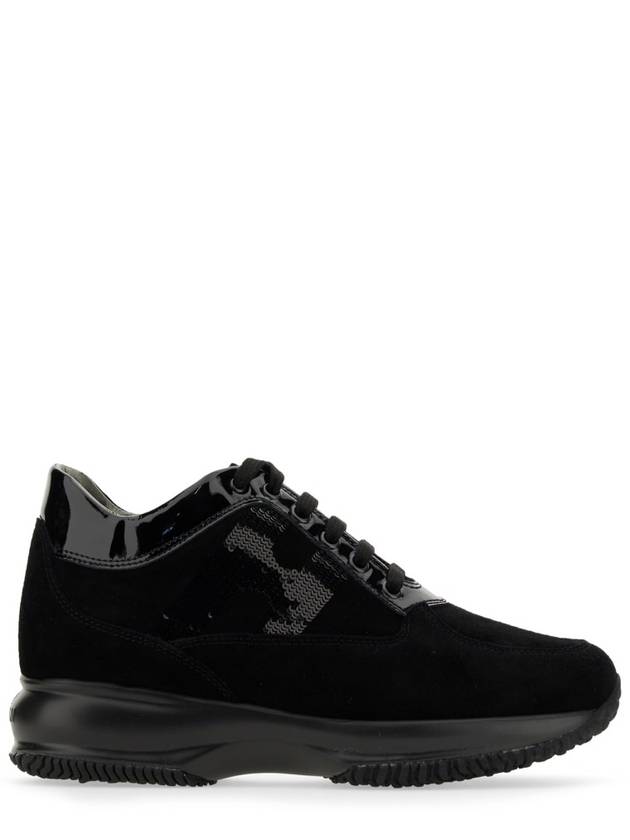 interactive low top sneakers all black - HOGAN - BALAAN 3