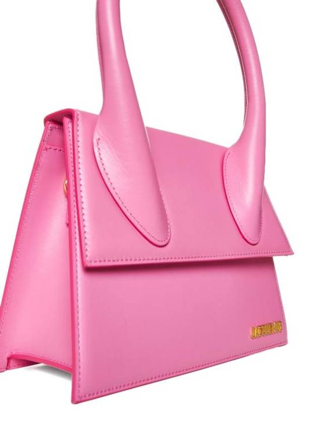 Le Grand Chiquito Large Signature Tote Bag Pink - JACQUEMUS - BALAAN 4