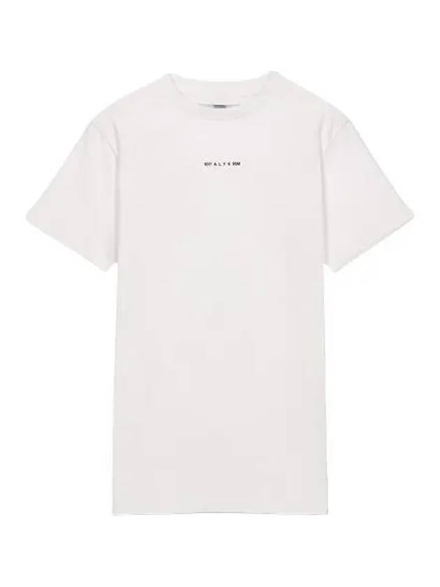 Logo Print Short Sleeve T Shirt White Tee - 1017 ALYX 9SM - BALAAN 1