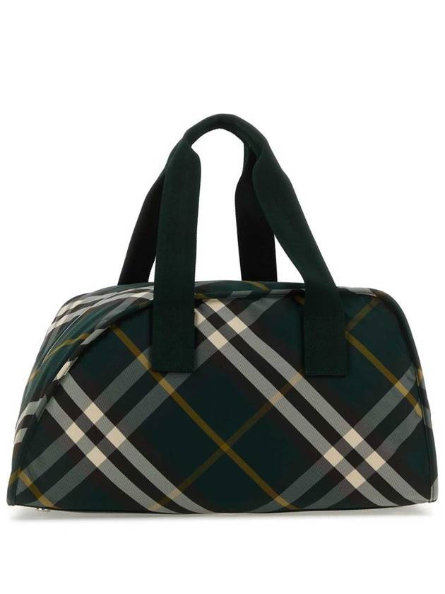 Shield Check Pattern Medium Duffel Bag Green - BURBERRY - BALAAN 2