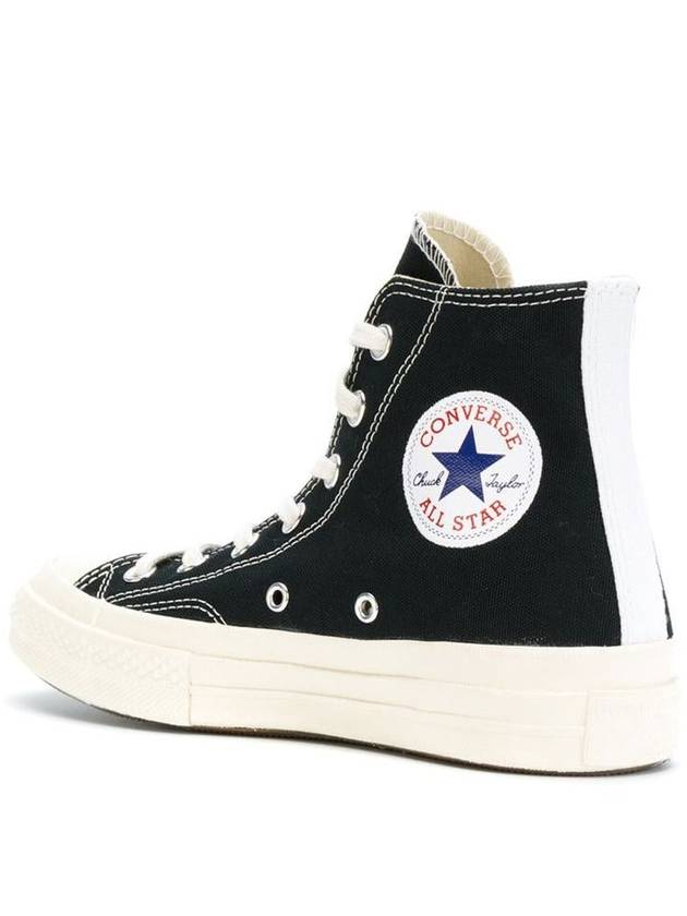 Comme Des Garcons Play Converse Sneakers Black - COMME DES GARCONS PLAY - BALAAN 3