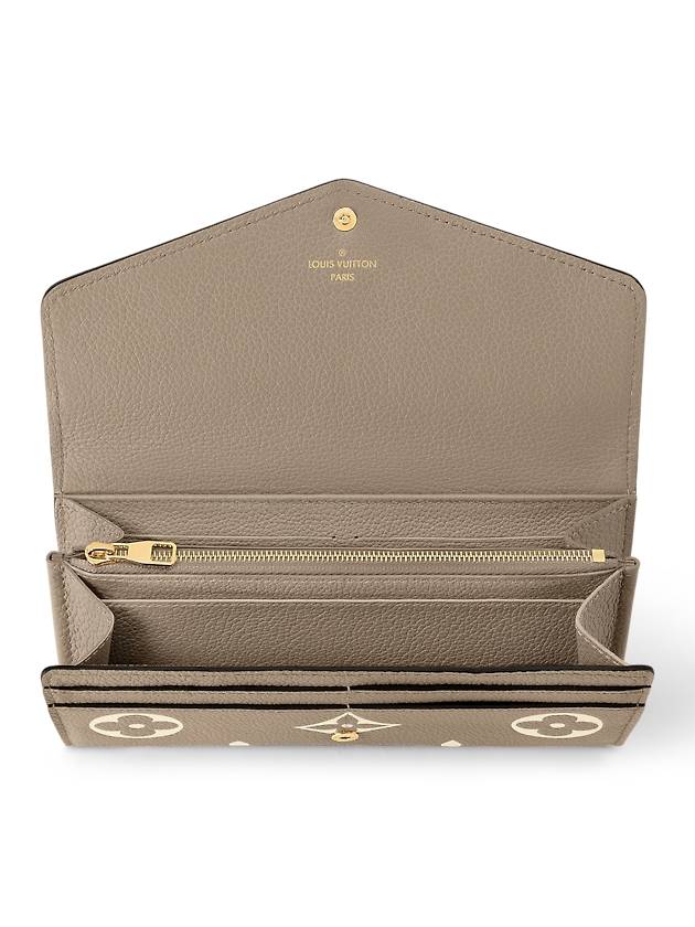 Sarah Monogram Empreinte Long Wallet Brown - LOUIS VUITTON - BALAAN 5