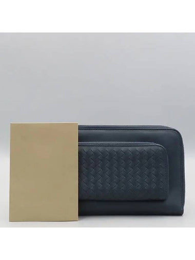 navy pouch bag - BOTTEGA VENETA - BALAAN 1