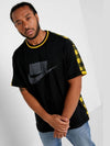 Sportswear Logo Back Check Short Sleeve T-Shirt Yellow Black - NIKE - BALAAN 8