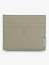 Tall B-Cut Leather Card Wallet Green - BURBERRY - BALAAN 2