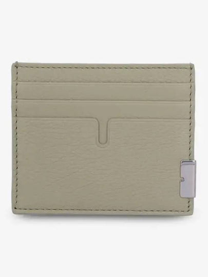 Tall B-Cut Leather Card Wallet Green - BURBERRY - BALAAN 2