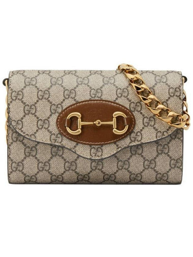 Horsebit 1955 Mini Cross Bag Beige Ebony - GUCCI - BALAAN 1