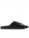 G Plage Leather Flat Sandals Slippers Black - GIVENCHY - BALAAN 2