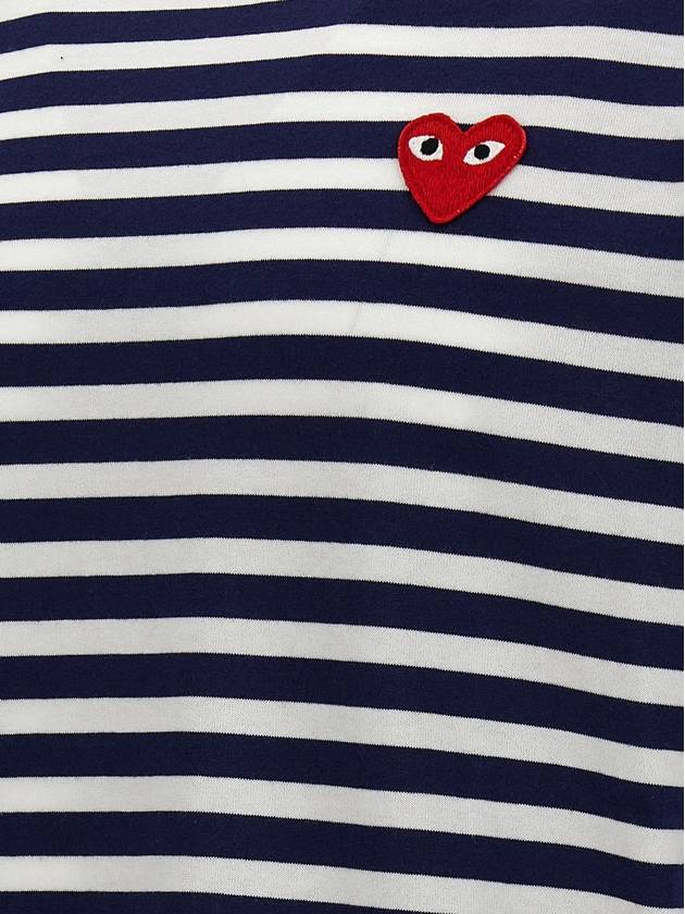 Applique Logo Striped Long Sleeve T-Shirt AXT010051 - COMME DES GARCONS PLAY - BALAAN 5