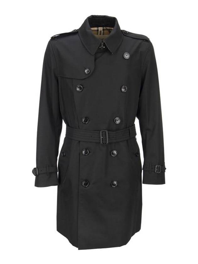 Men's Kensington Heritage Trench Coat Black - BURBERRY - BALAAN 2