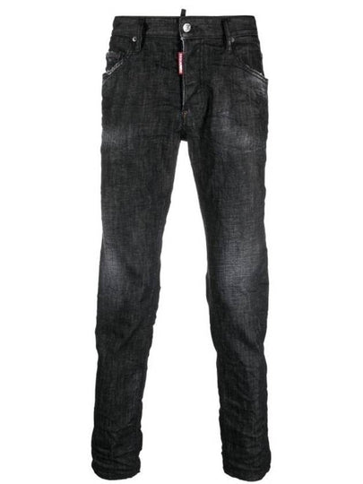 Men's Clean Wash Skater Jeans Black - DSQUARED2 - BALAAN 2