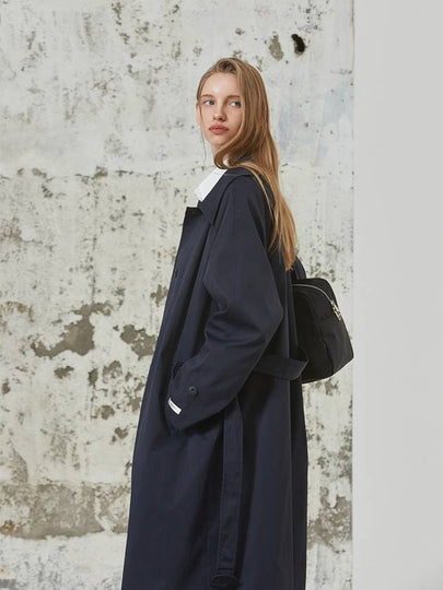 ANC SINGLE TRENCH COAT NAVY - ANOETIC - BALAAN 2