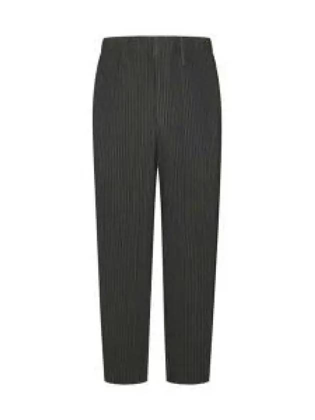 Pleated Straight Pants Khaki - ISSEY MIYAKE - BALAAN 2