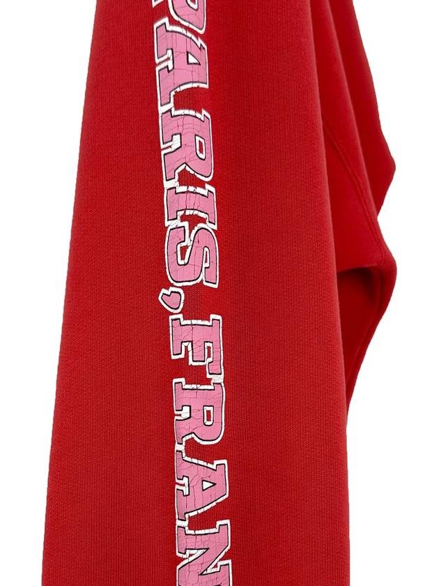 4 BB Men s Graphic Artwork Logo Heavy Hooded Sweatshirt Red - BALENCIAGA - BALAAN 5