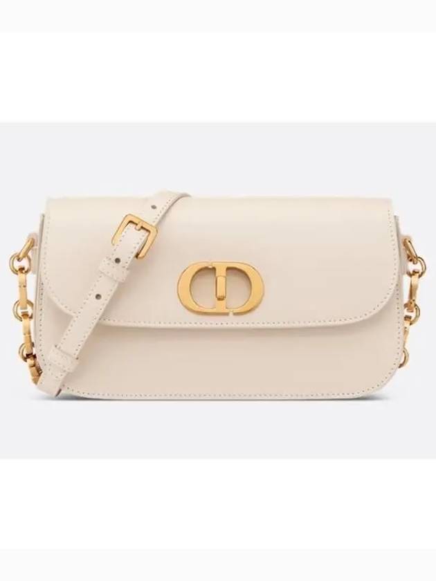 30 Montaigne Avenue Calfskin Shoulder Bag Dusty Ivory - DIOR - BALAAN 2