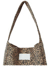 Leopard print in pocket shoulder bag Camel - THE GREEN LAB - BALAAN 9