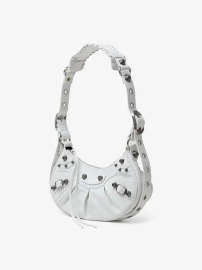 Le Cagole XS Lambskin Shoulder Bag White - BALENCIAGA - BALAAN 2