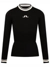 Bree Ribbed Waist Knit Top Black - J.LINDEBERG - BALAAN 2