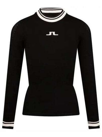 Bree Ribbed Waist Knit Top Black - J.LINDEBERG - BALAAN 2