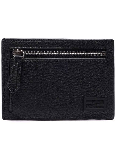 FF Baguette Zipper Card Wallet Black - FENDI - BALAAN 2