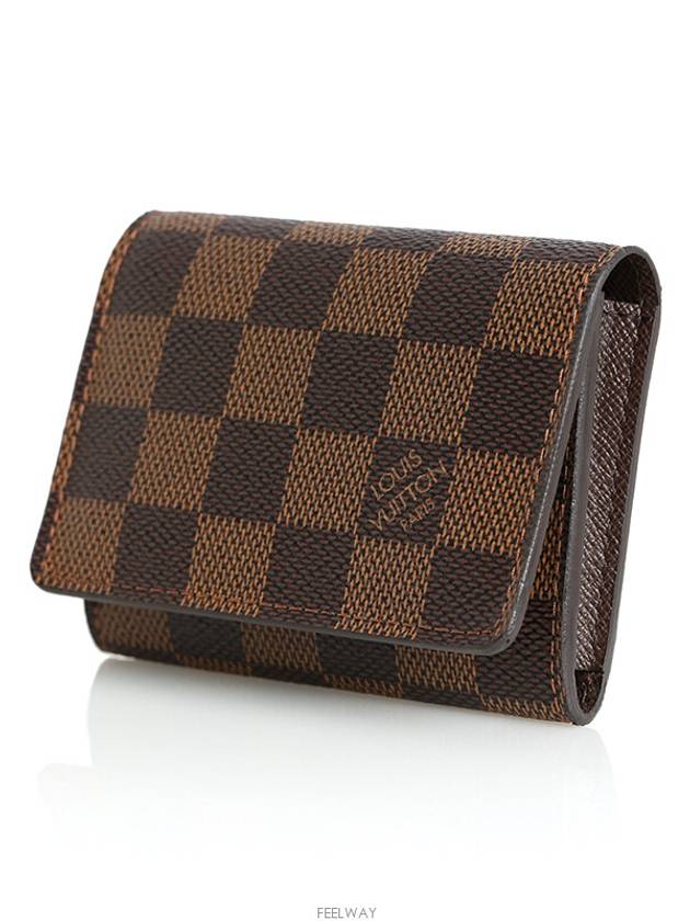 Damier unisex business card wallet flap mini - LOUIS VUITTON - BALAAN 2