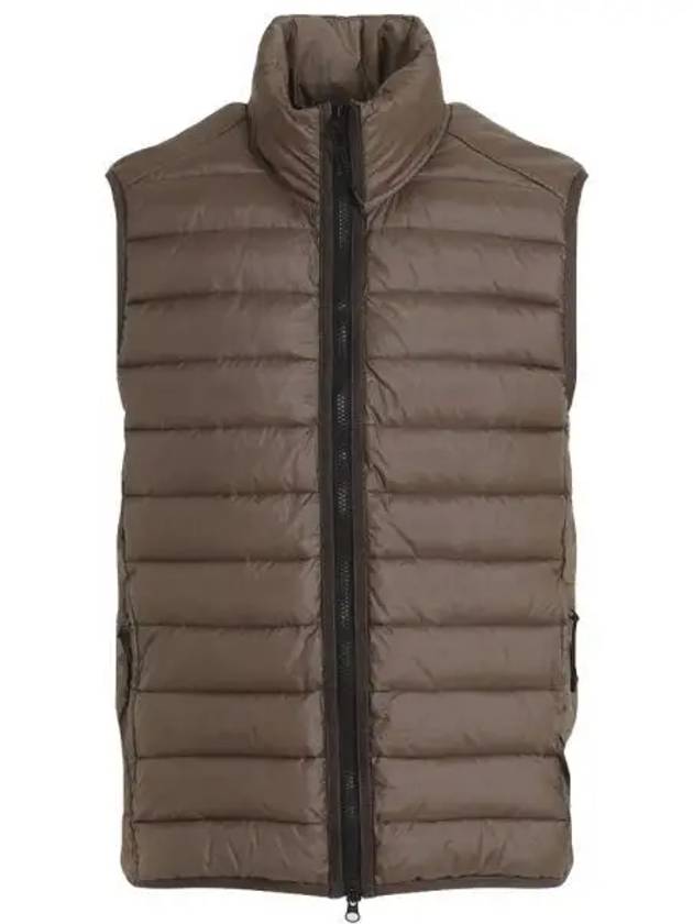 Loom Woven Chambers Recycled Nylon Down TC Vest Brown - STONE ISLAND - BALAAN 2