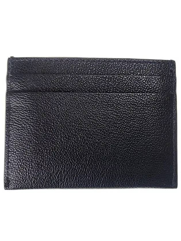 Logo Embossed Grainy Leather Card Wallet Black - BURBERRY - BALAAN 3