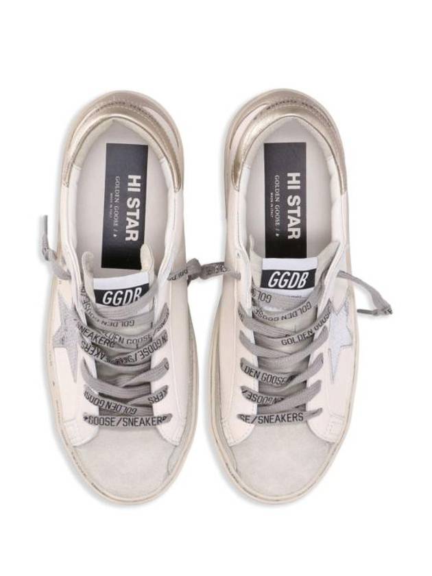 Women's High Star Gold Tab Low Top Sneakers White - GOLDEN GOOSE - BALAAN 9