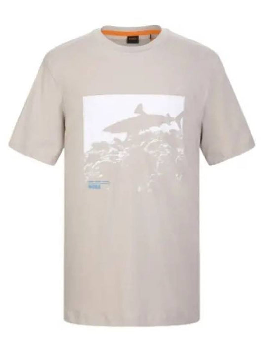 Boss Ocean Artwork Short Sleeve T Shirt Tee - HUGO BOSS - BALAAN 1