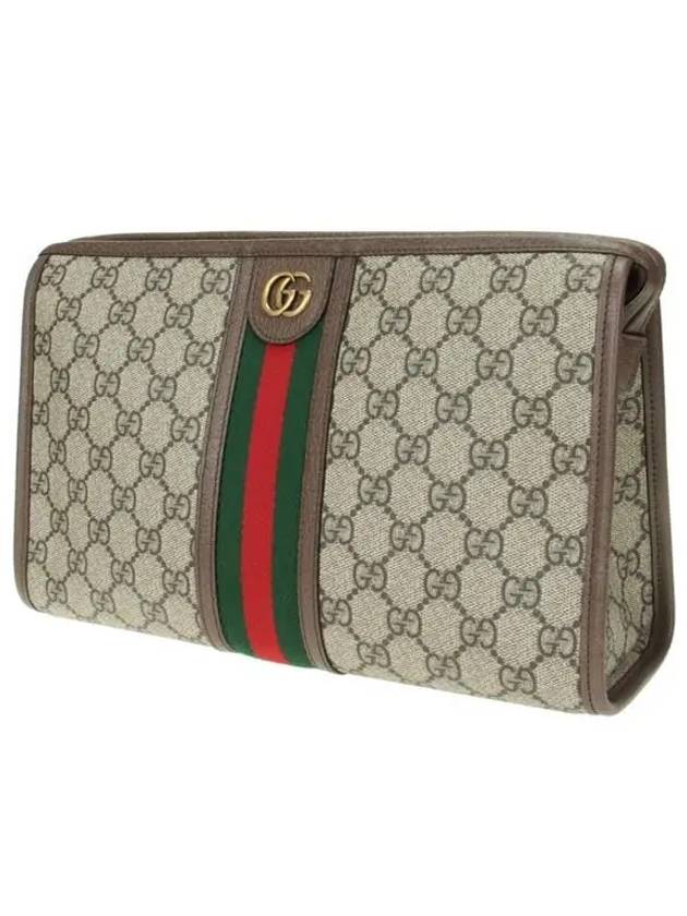 Ophidia GG Clutch Bag Beige Ebony - GUCCI - BALAAN 3