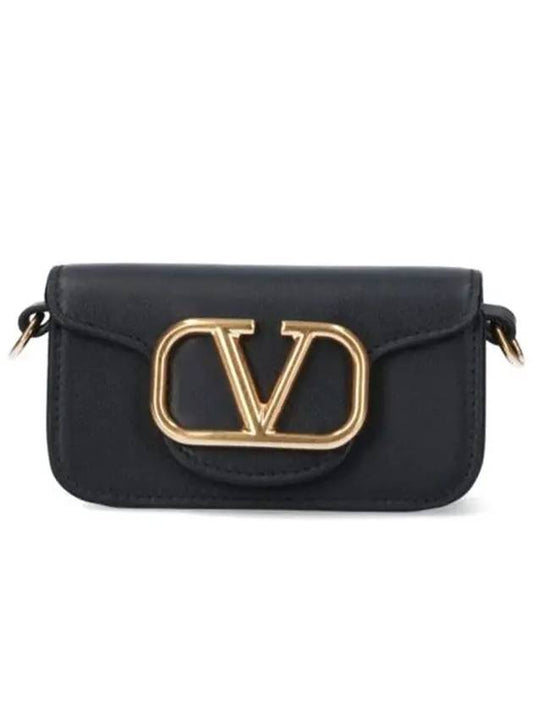 Rocco Micro Chain Shoulder Bag Black - VALENTINO - BALAAN 2