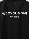 Men's Back Logo Cotton Long Sleeve Shirt Black - WOOYOUNGMI - BALAAN 6