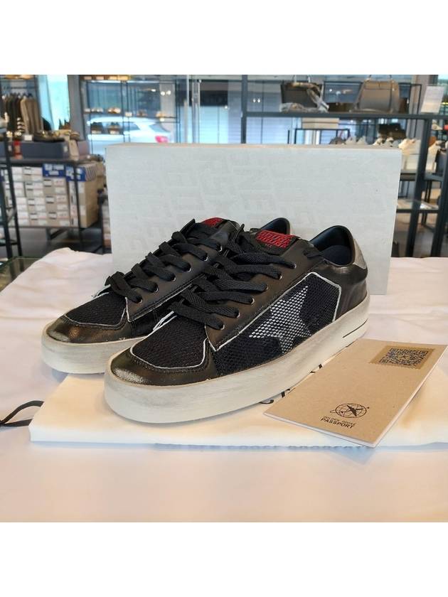 Stardan Suede Nappa Low Top Sneakers Black Silver - GOLDEN GOOSE - BALAAN 10