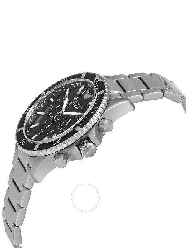 Diver Quartz Metal Watch Black - EMPORIO ARMANI - BALAAN 3