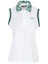 Leslie Sleeveless PK Shirt White - J.LINDEBERG - BALAAN 2