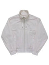 Logo Print Hoodie Windbreaker White - AMI - BALAAN 2