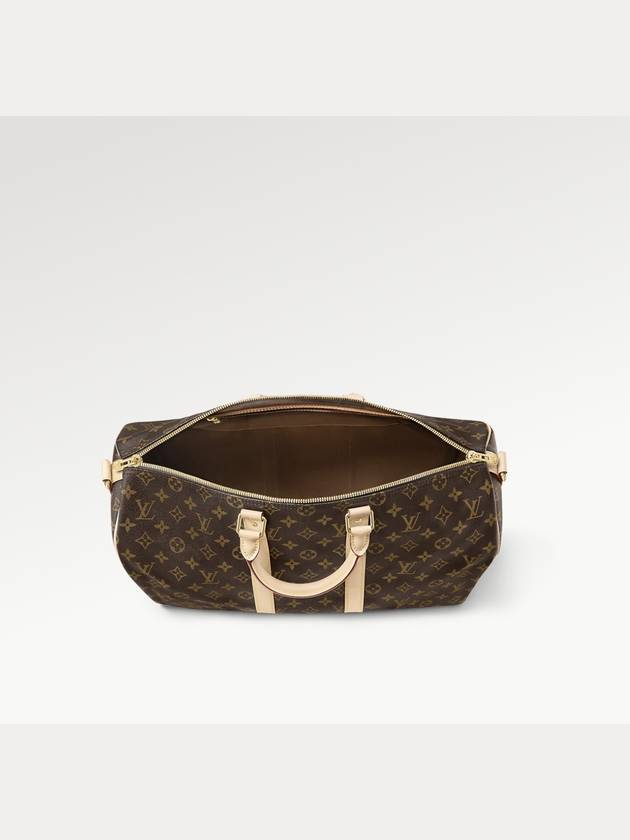 Keepall Bandouliere Monogram Duffel Bag Brown - LOUIS VUITTON - BALAAN 4