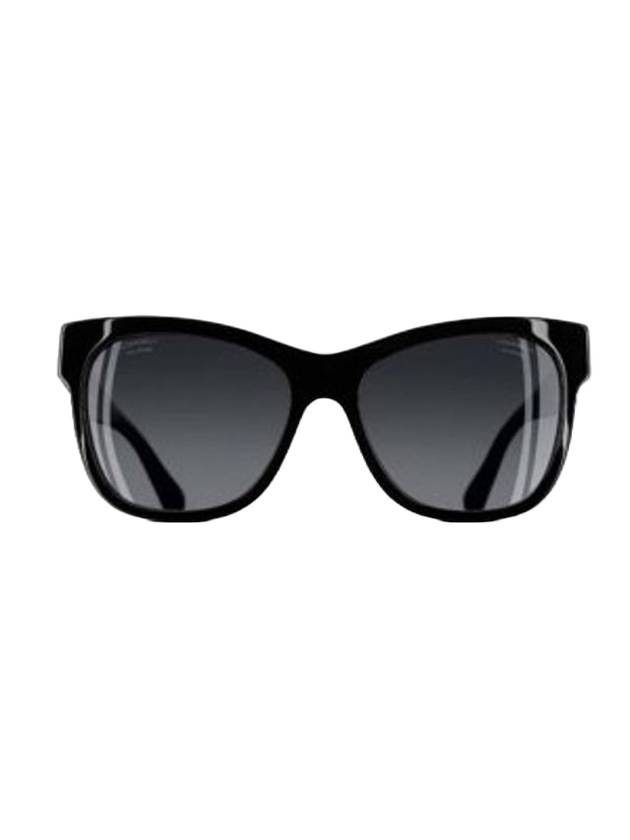 Eyewear Oversized Oval Sunglasses Black - CHANEL - BALAAN 1