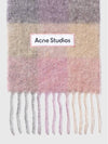 Check Mohair Muffler Fuchsia Lilac Pink - ACNE STUDIOS - BALAAN 4