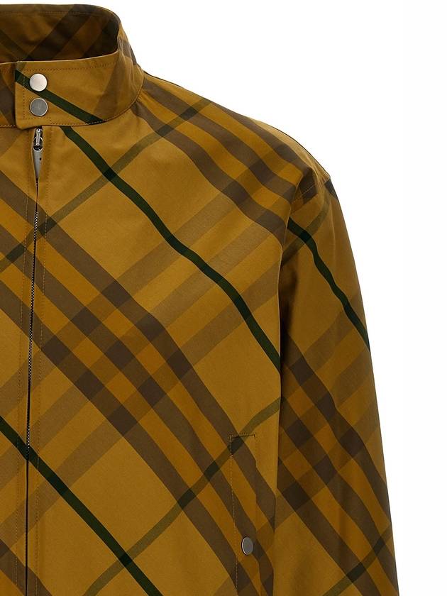 Check Bomber Jacket Yellow - BURBERRY - BALAAN 5