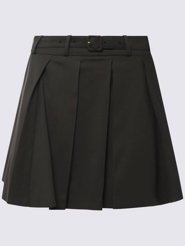 Patou Dark Green Wool Skirt - PATOU - BALAAN 1