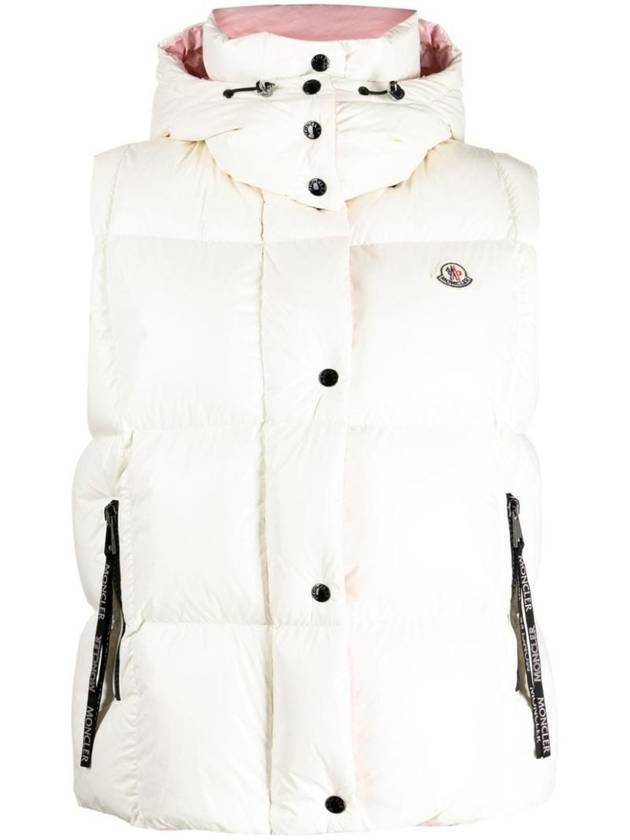 Luzule Down Vest White - MONCLER - BALAAN 1