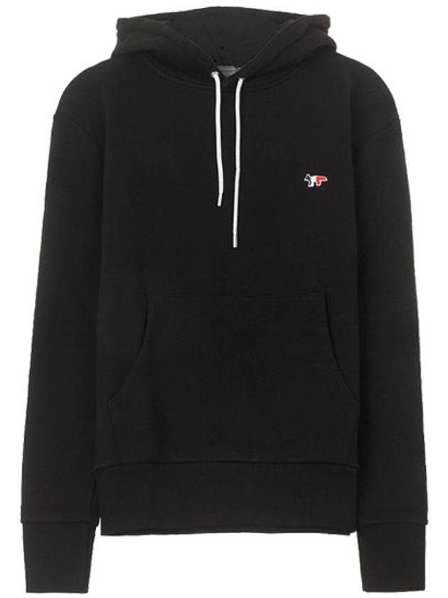 Tricolor Fox Patch Classic Hoodie Black - MAISON KITSUNE - BALAAN 2