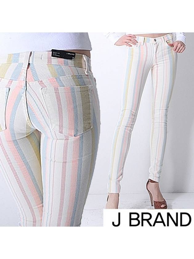 Low rise skinny candy stripe CANDY STRIPE 910C028 - J BRAND - BALAAN 1