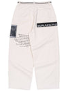 BBD No Sympathy Wide Cotton Pants Ivory - BLACKBLOND - BALAAN 4