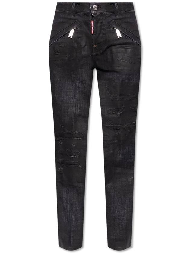 Dsquared2 Jeans With Logo, Women's, Black - DSQUARED2 - BALAAN 1