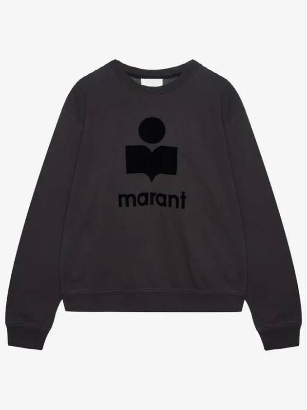 Mikoy Logo Cotton Sweatshirt Fade Black - ISABEL MARANT - BALAAN 3