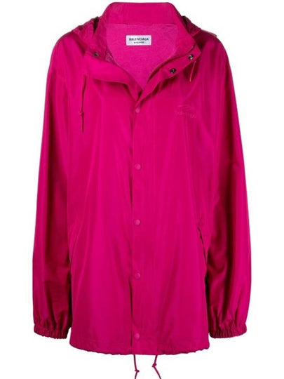 3B Icon Oversized Windbreaker Fuchsia - BALENCIAGA - BALAAN 2